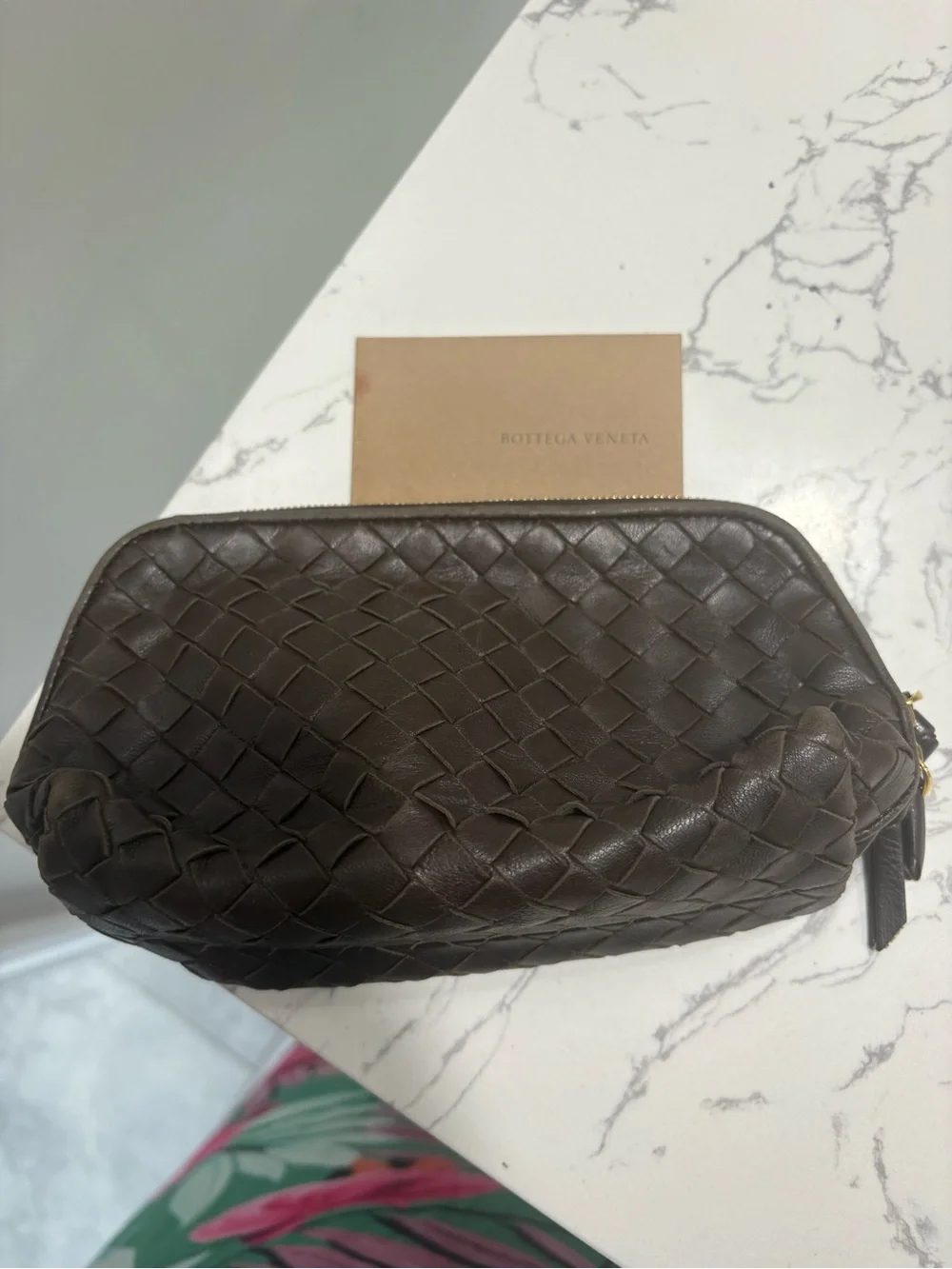 Bottega Veneta Dark Brown pouch